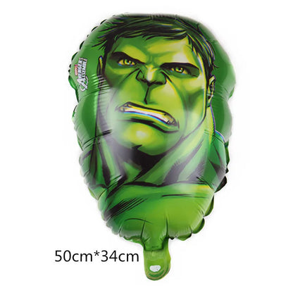 Super-herói o incrível hulk balões de alumínio balões de látex decorações