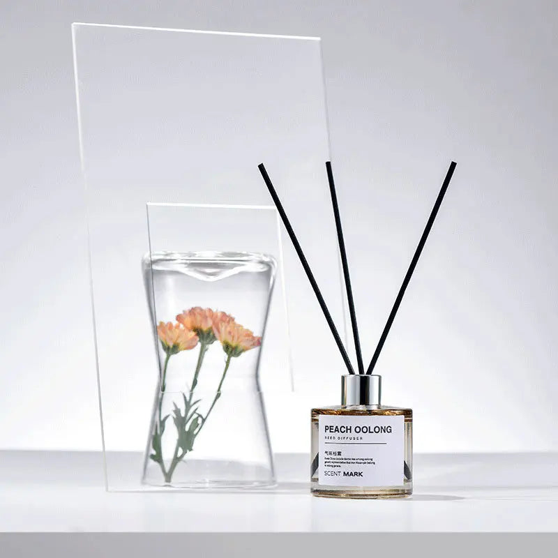 Conjunto de difusor de óleo essencial de fragrância para casa, difusor de aroma de rosa
