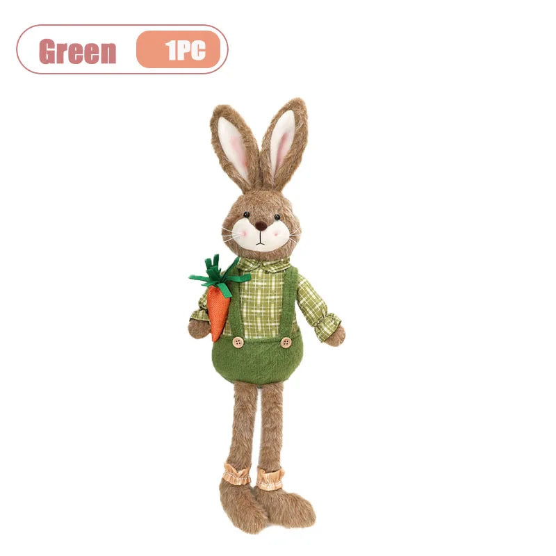 Coelho Páscoa Rústico Conjunto de 2 decoração páscoa estátuas coelho 59cm decoração
