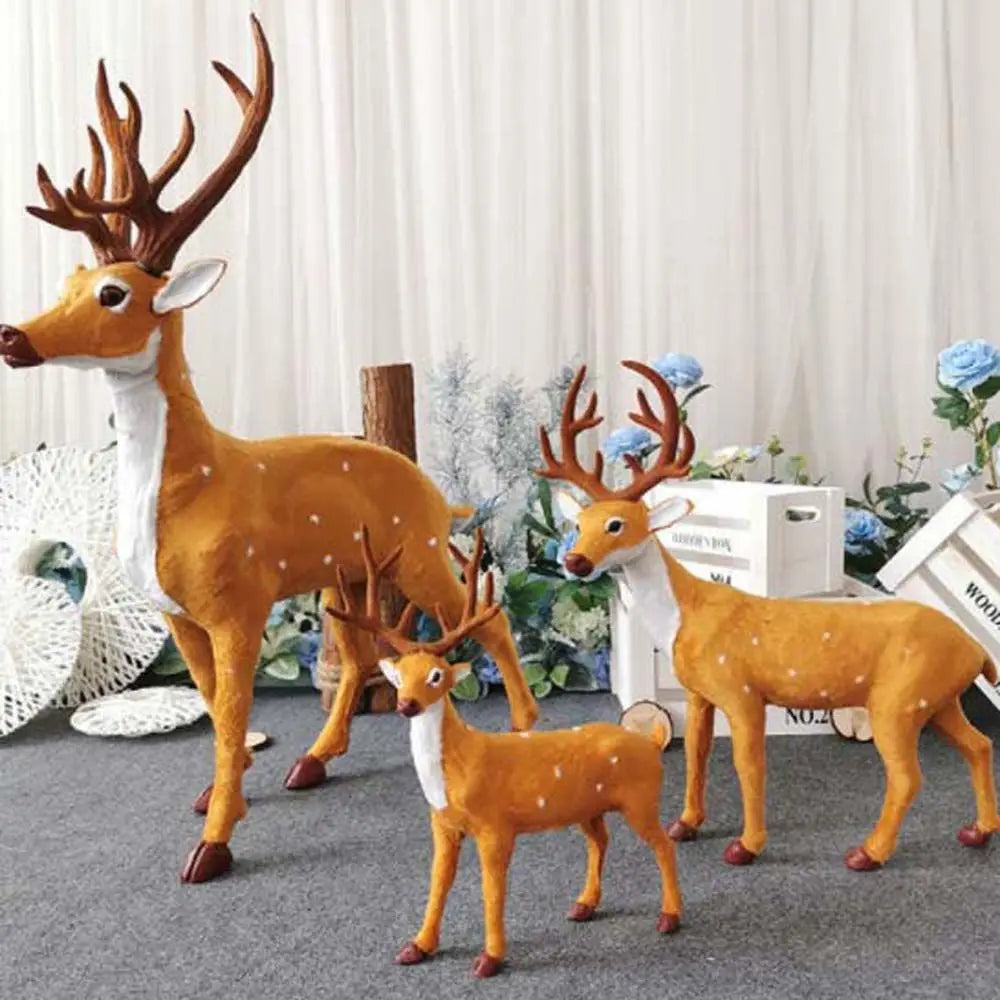 Decoração genéricas de rena de natal, estatueta de alce, lembrancinhas, escultura animal