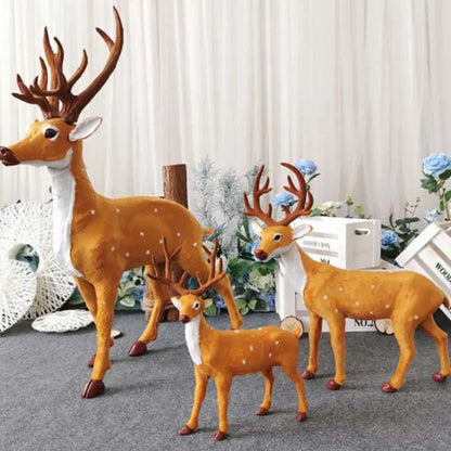 Decoração genéricas de rena de natal, estatueta de alce, lembrancinhas, escultura animal