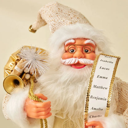Boneco Papai Noel decoração de papai Noel em pé figura de papai Noel, 45cm