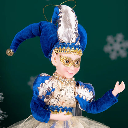 Fada do País das Maravilhas do Inverno de Natal, Grande - 45cm, Palhaço de Natal Decorativo