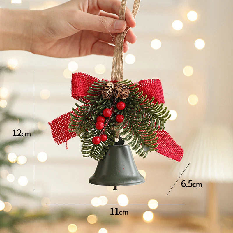 Sino Natalino de Ferro para Árvores e Guirlandas Enfeites de Sino de Natal em Metal