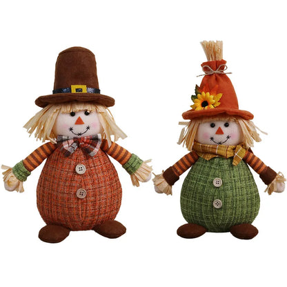 Espantalho Palha Sentado Decorativo Para Mesa Junino, Arraiá, Festa Junina 34cm*13.5 Pol.