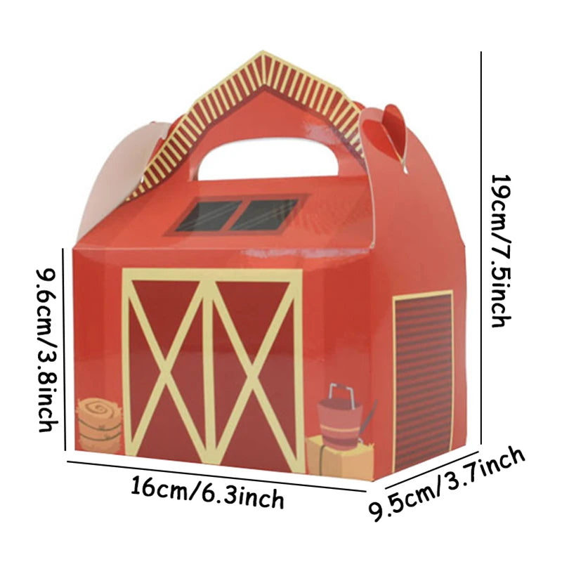 6 caixas de lembrancinhas de festa de fazenda para decoração de mesa de mesa
