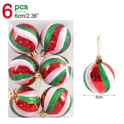 Bolas de Árvore de Natal em Ouro Verde Vermelho e Verde, Decoração Bola Brilho à Prova