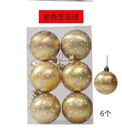 Enfeites de natal criativos bola de natal de plástico pendurado pingente casa decoração