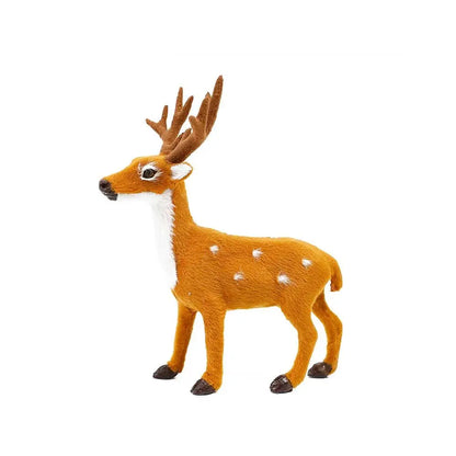 Decoração genéricas de rena de natal, estatueta de alce, lembrancinhas, escultura animal