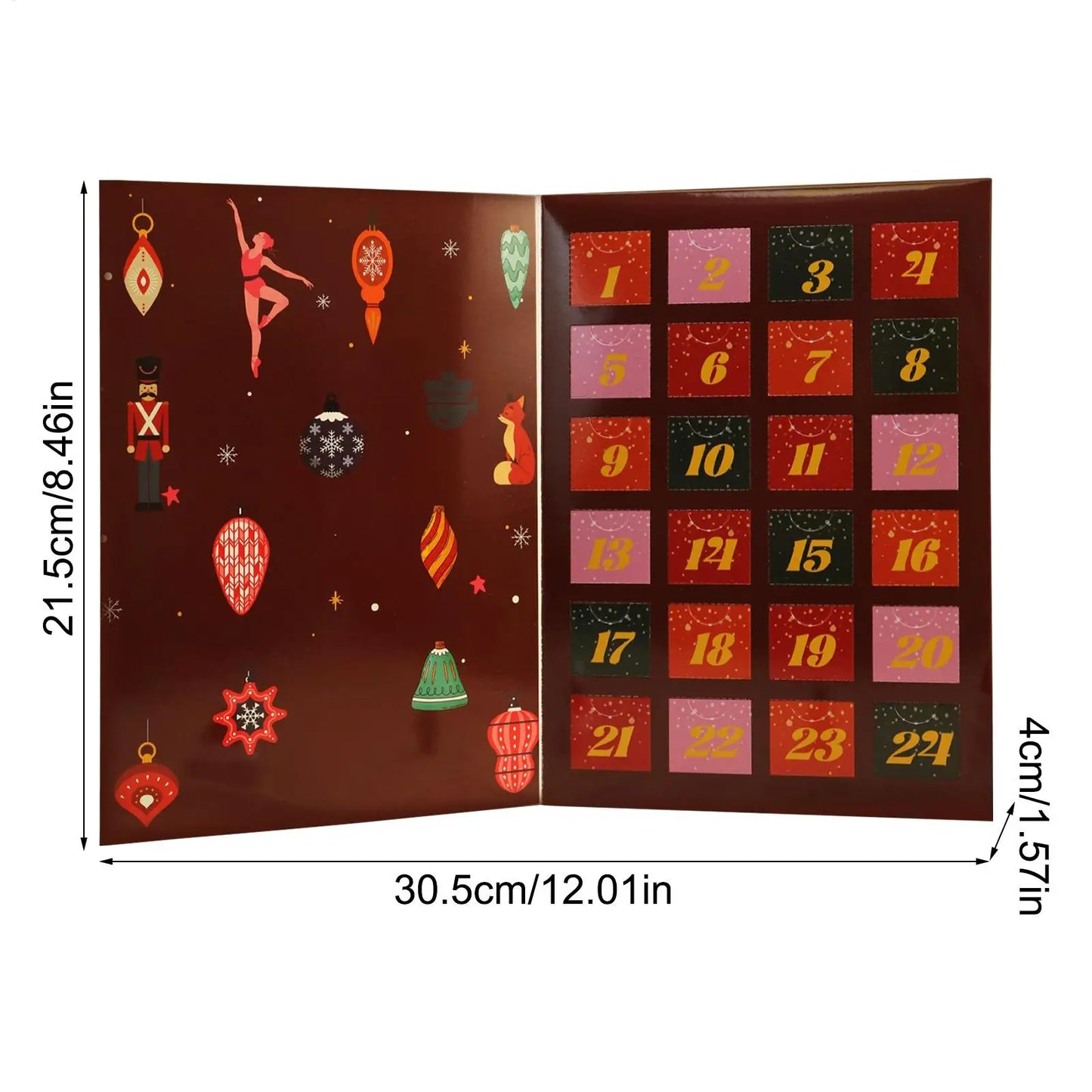 Calendário Advento Decorativo Faça Você Mesmo Seus Calendários do Advento Caixa