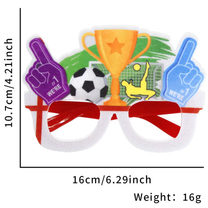 Óculos Copa do Mundo 1 peça óculos lembrancinhas de festa de futebol decorações óculos
