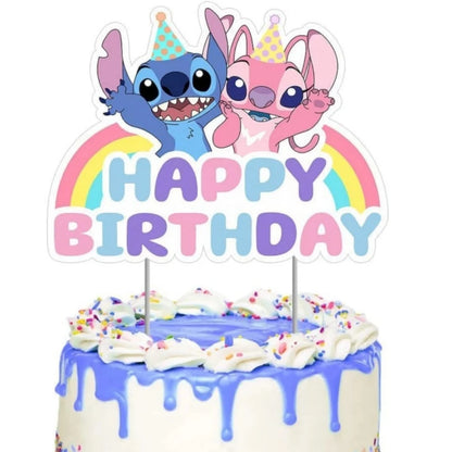 Topo bolo Lilo Stitch, 2 peças Stitch Topo, Decoração de bolos Stitch Crianças e Festa