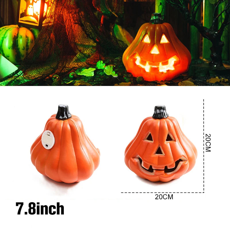 Luzes de abóbora, lanterna de abóbora, abóbora de Halloween, luz noturna LED e abóbora