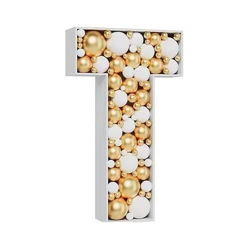 Letras Gigante Moldura para Balão com Números, Mosaico de Balões de 73 cm, Moldura