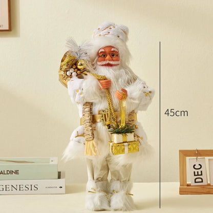 Boneco Papai Noel decoração de papai Noel em pé figura de papai Noel, 45cm
