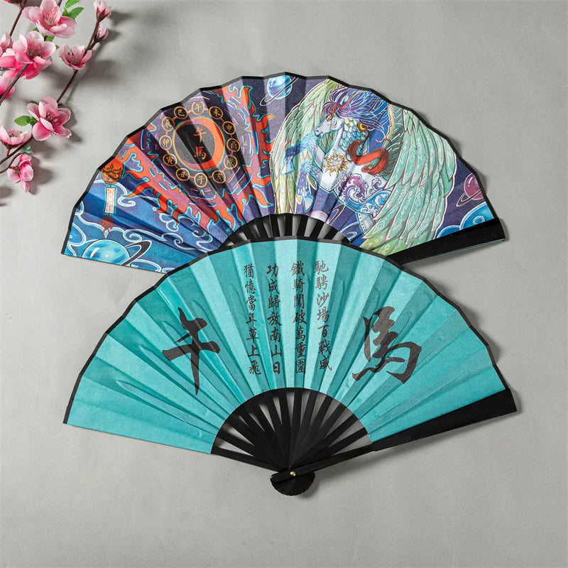 Leque de mão chinês leque dobrável chinês decoração da cultura chinesa decoração retrô