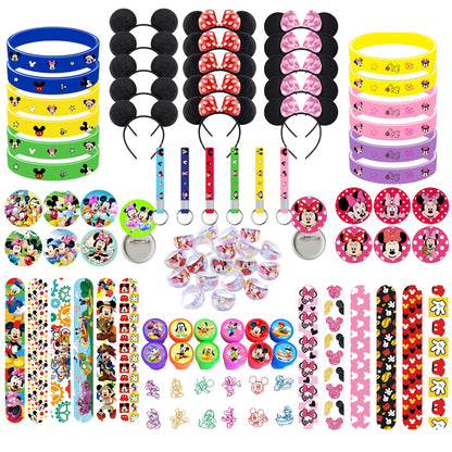 Kit Festa Mickey e Minnie 24 peças Pequeno Lembranças para Festa Mickey e Minnie