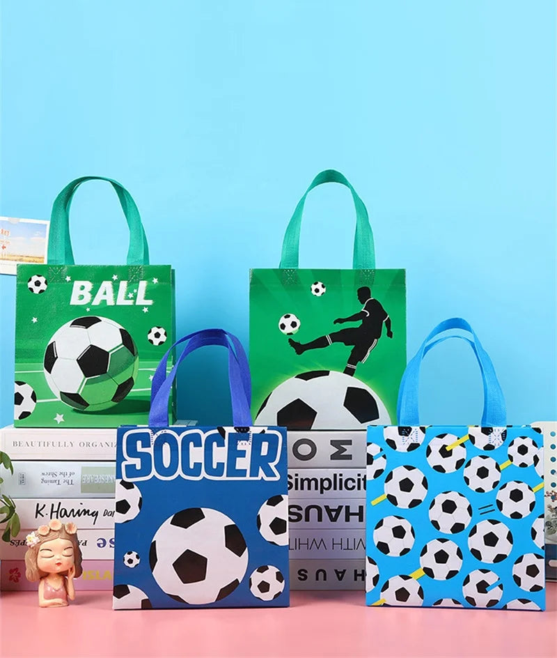 Sacola Copa do Mundo lembrancinhas de festa de futebol, sacos reutilizáveis de presente