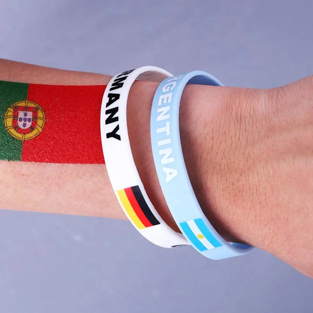 1 peças fãs copo de pulso braçadeiras suprimentos portas favores pulseiras de futebol