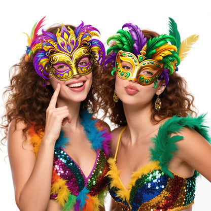 Máscara De Decoração De Festa de Papel Temática De Carnaval De Carnaval 24 peças