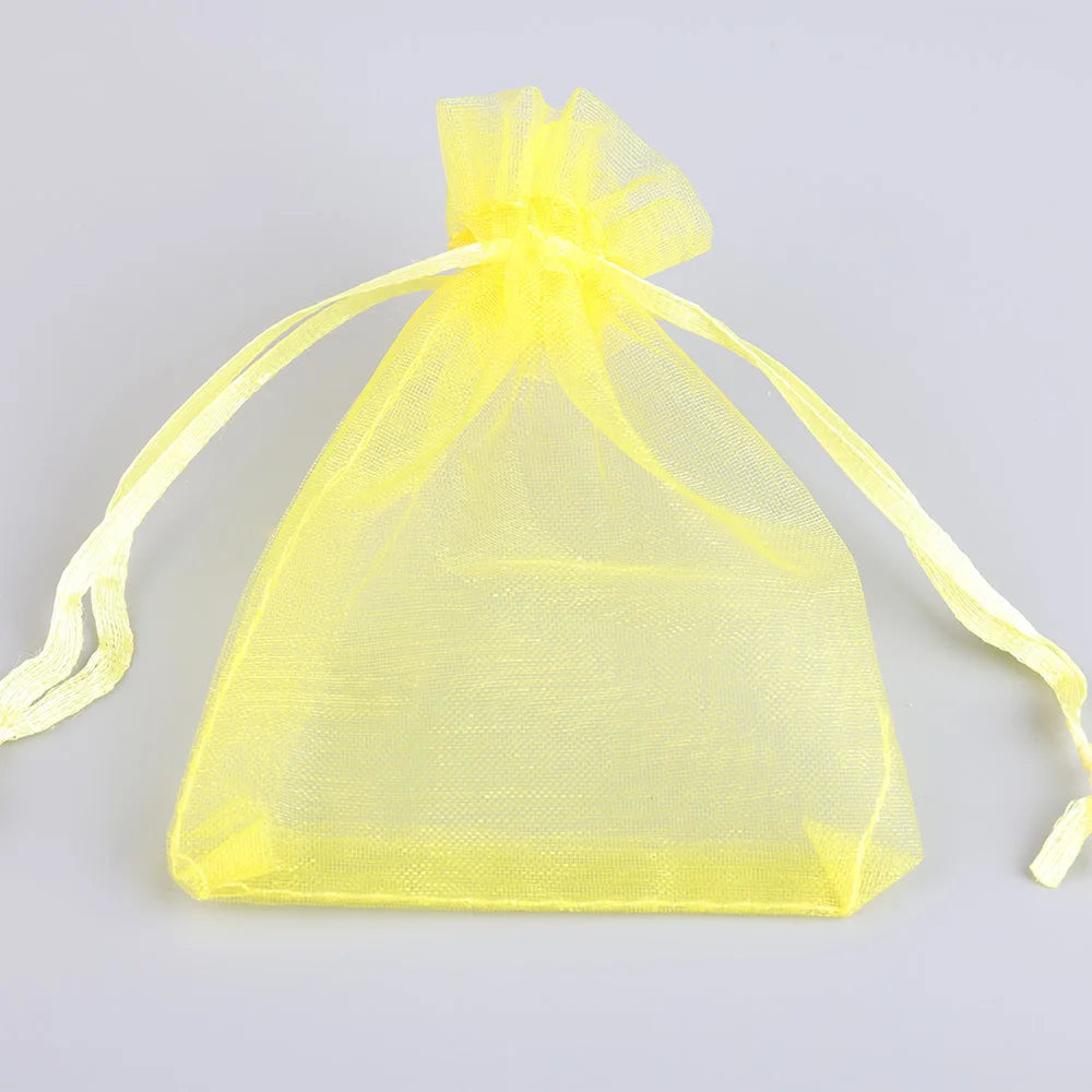 Sacolinhas Grande Organza Saco De Organza Branco 15x20cm - Pacote 50 Gala, Multicor