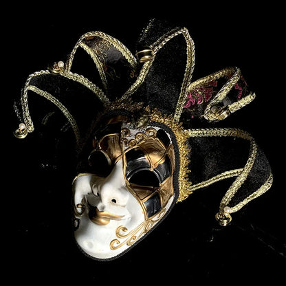 Máscara de baile de máscaras veneziana, máscara facial completa, máscara cosplay