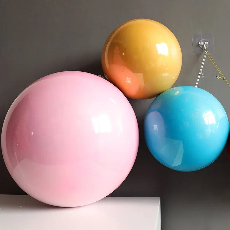 Enfeites grandes de bolas de Natal de 10 cm, 6 peças, enfeites de Natal grandes