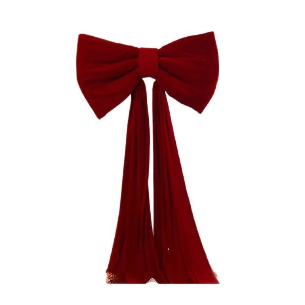 Laços grandes de banco de casamento caudas longas 50 x 38 cm, decorações corredor