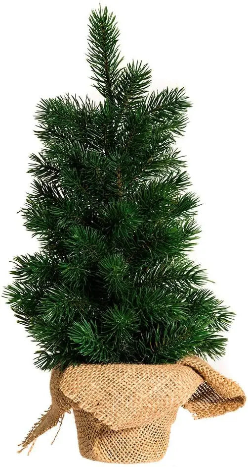 Árvore Natal Artificial Verde miniatura pinheiro, 18 polegadas 45/60/90cm