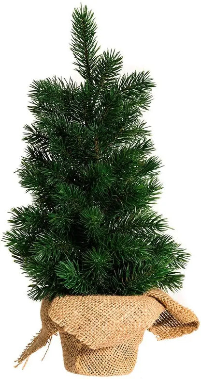 Árvore Natal Artificial Verde miniatura pinheiro, 18 polegadas 45/60/90cm