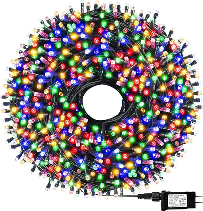 Luzes de Natal, Luzes de Natal de Baixa Voltagem de 98,4 pés, 100M LEDs - com Adaptador
