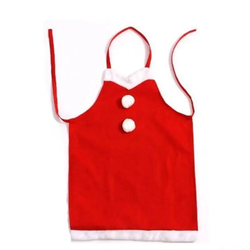 Kit Fantasia Papai Noel Adulto Com Avental E Óculos - 7 Peças, Avental Papai Noel Natalino Com Barba Gorro