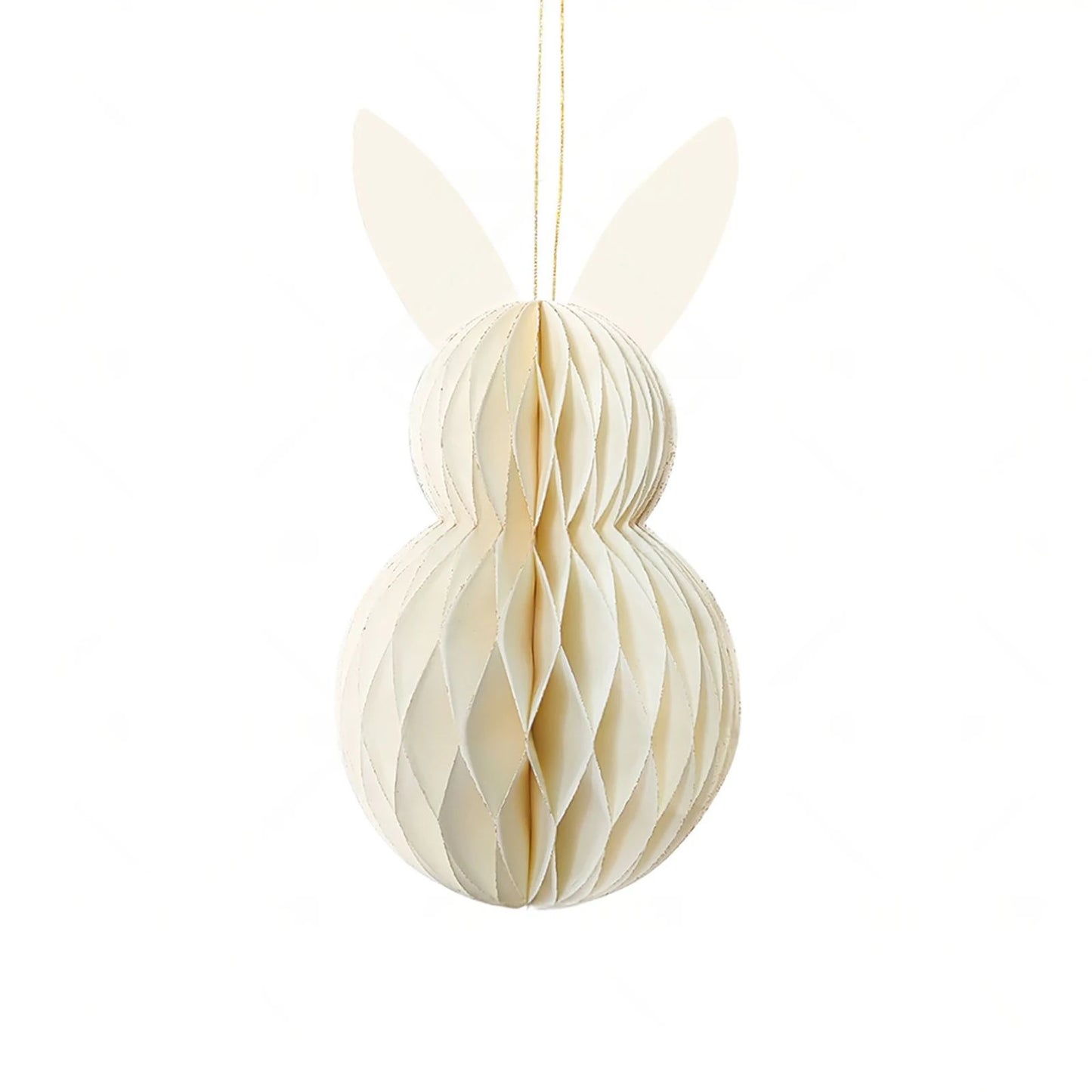 Coelho da Páscoa de Papel Conjunto de 3 peças de bolas de favo de mel para decoração