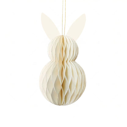Coelho da Páscoa de Papel Conjunto de 3 peças de bolas de favo de mel para decoração