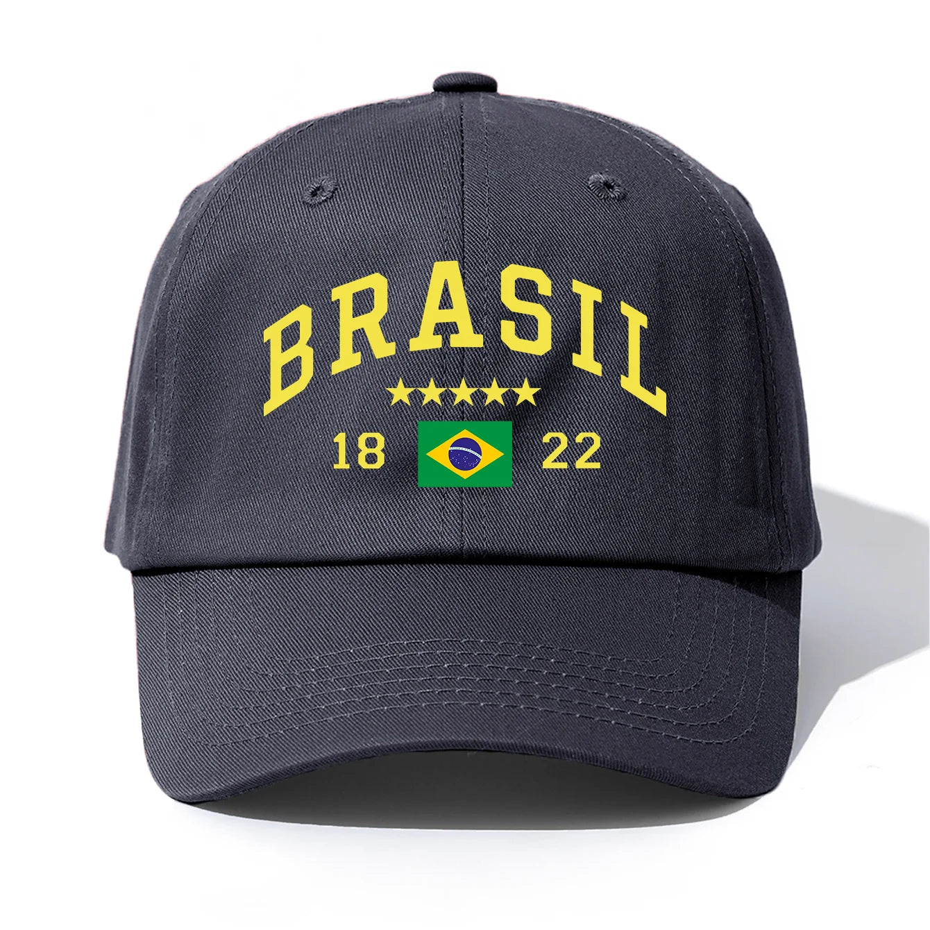 Boné Brasil com Bordado, Futebol, Unissex, Ajustável Obs.: Colorido