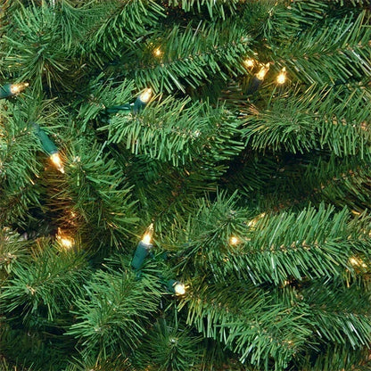 Árvore de Natal Pré-Iluminada 2 Metros Árvore Decorativa Artificial Verde Articulada LED
