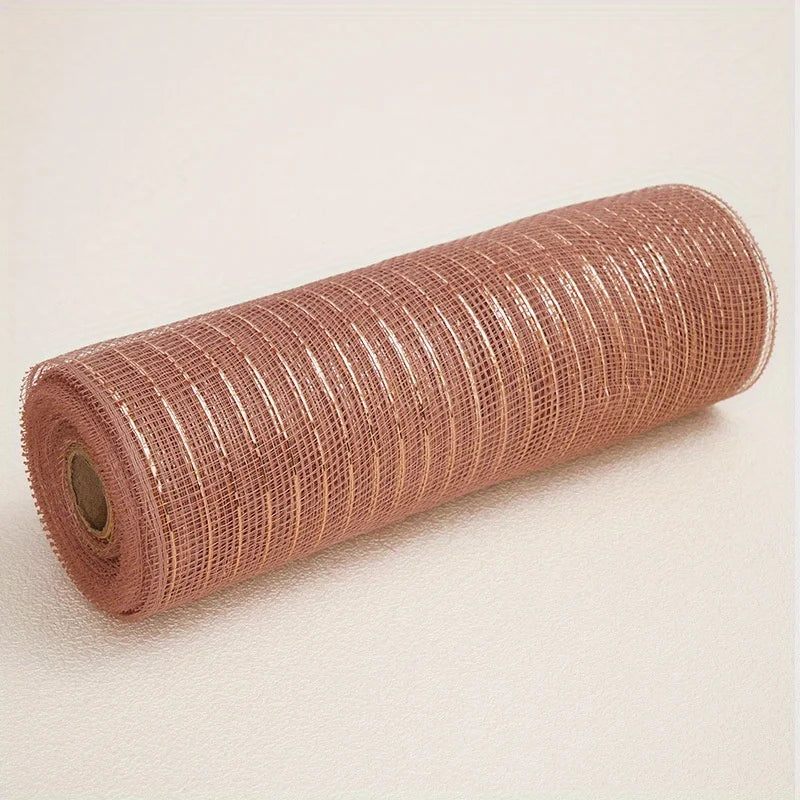 Decoração  malha 25,4 cm x 9 metros cada rolo, conjunto Robbin de malha metálica