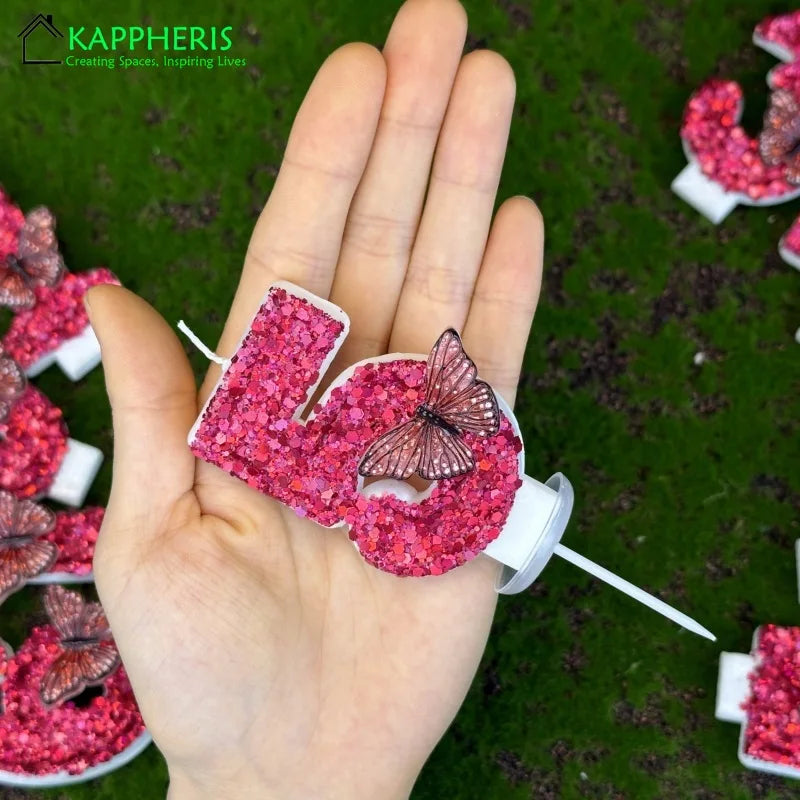 Velas com número de aniversário de 7 cm, velas de aniversário, design 3D, bolo aniversário