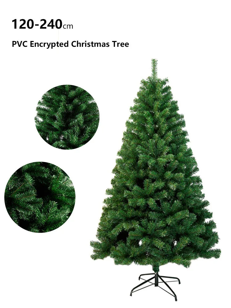 Árvore de Natal, decoração de Natal, grandes cenas de árvore de Natal, instalação de Natal