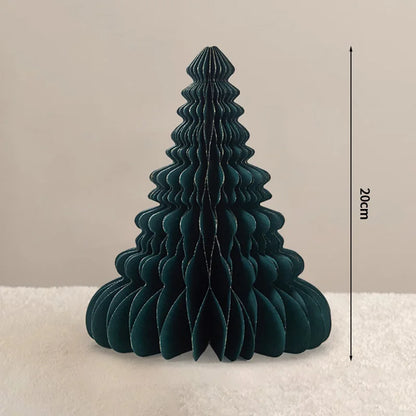 Árvores de Natal de papel, Árvore de papel de favo de mel de Natal Enfeite de árvore papel