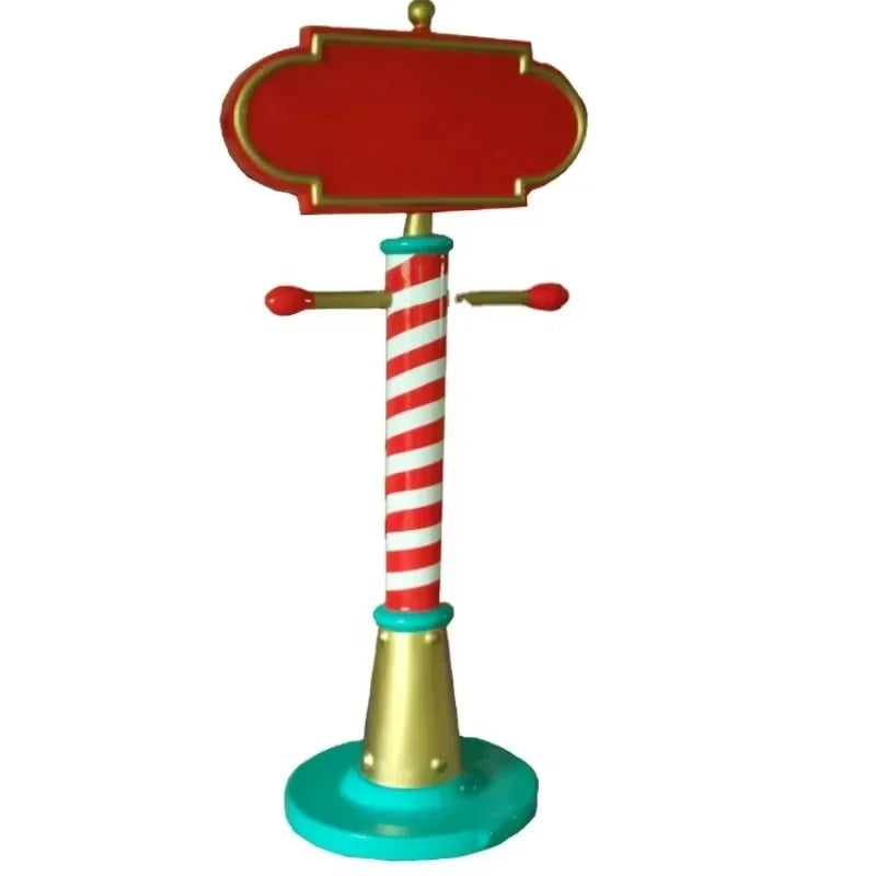 Placas de Natal de fibra de vidro shopping, decoração de navegação comercia e enfeites