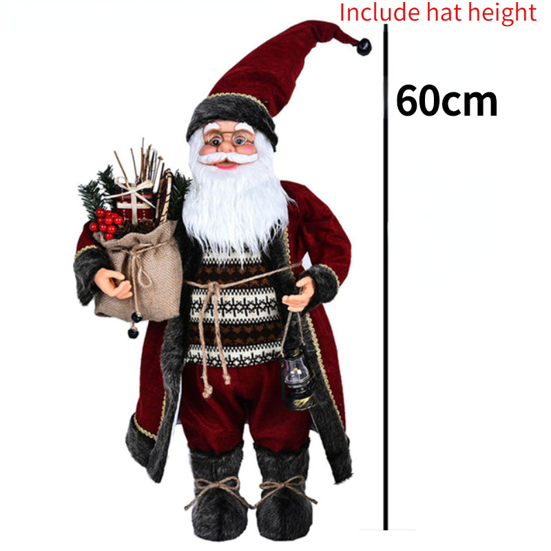 Papai Noel Papai Noel grande de 60cm, decoração de Feliz Natal para Lar, Feliz Ano Novo