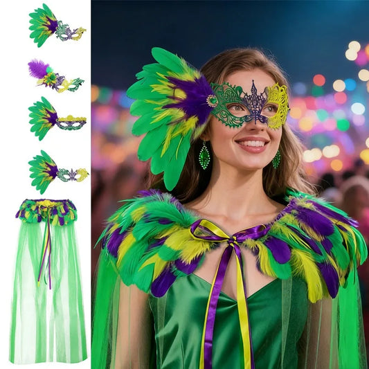 Máscara de carnaval de carnaval, máscaras venezianas para festas, fantasias de festa