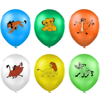 Disney leão rei decorações simba leão rei balão de látex selva safári balão