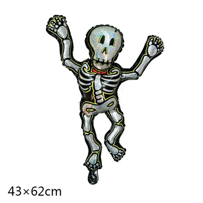 Balões grandes Halloween, conjunto independente balões grandes alumínio, abóbora