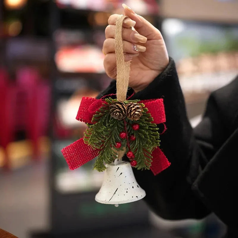Sino Natalino de Ferro para Árvores e Guirlandas Enfeites de Sino de Natal em Metal