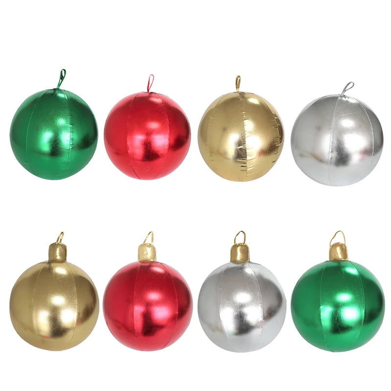 Bola de Natal Gigante Inflável para Decoração, Natalinas Coloridas Cenários Fotográficos