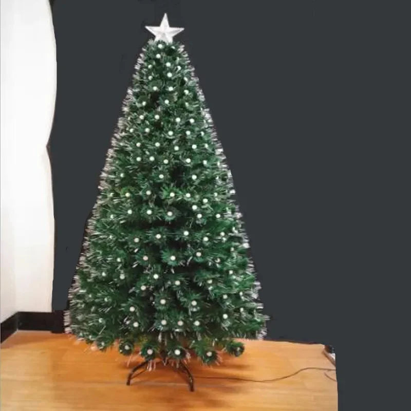 Árvore de Natal Fibra Ótica Árvore de Natal Com Luzes Decoração PVC Árvore De Natal