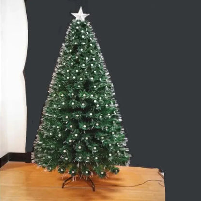 Árvore de Natal Fibra Ótica Árvore de Natal Com Luzes Decoração PVC Árvore De Natal