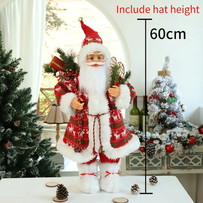 Papai Noel Papai Noel grande de 60cm, decoração de Feliz Natal para Lar, Feliz Ano Novo